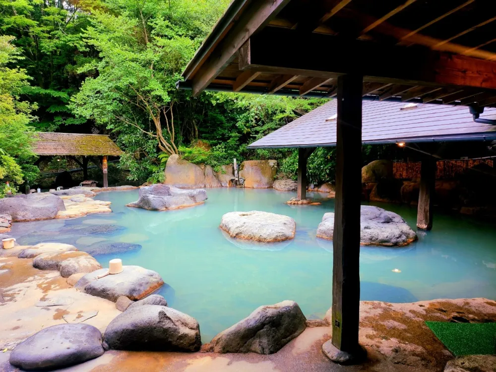 自然中的宿舍， 树林和山的清新的前景。